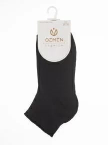 Женские носки без резинки Oemen, PW881-9, ЧЕРНЫЕ