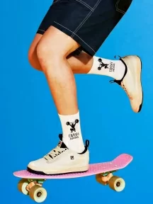 Носки unisex TIME FIRE, 24/7/365, БЕЛЫЕ