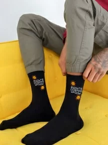 Носки unisex TIME FIRE, Будьте добрее, рис. Будьте добрее, ЧЕРНЫЕ