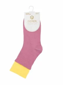 Женские спортивные носки Oemen, PW677, ТЕМНО-РОЗОВЫЕ