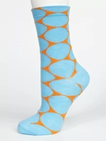 Женские носки Oemen, PW699-4, ГОЛУБЫЕ