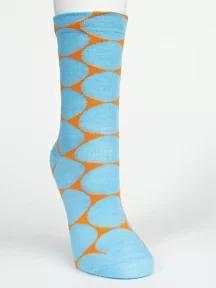 Женские носки Oemen, PW699-4, ГОЛУБЫЕ