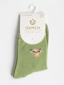 Женские носки Oemen, UC01, ЗЕЛЕНЫЕ