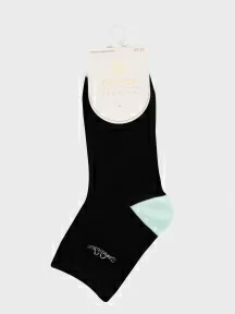 Женские носки Oemen, PW683, ЧЕРНЫЕ/СВЕТЛО-ЗЕЛЕНЫЙ