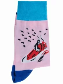 Носки unisex St. Friday Socks, tr0801, "Похищение Европы" РОЗОВЫЕ