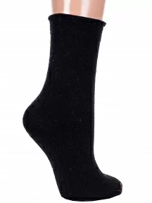 Женские теплые носки с ослабленной резинкой Hobby Line, Нжа6199-01, ЧЕРНЫЕ