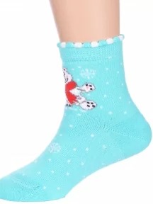 Детские махровые носки LORENZline, Л62, БИРЮЗОВЫЕ