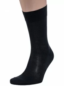 Набор мужских носков из 100% микромодала, 10 пар (ТМ Grinston socks), PG-15D7-10k, ЧЕРНЫЕ