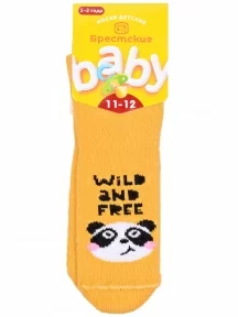 Детские махровые носки Брестские (БЧК), 14С3060, рис. 458, ГОРЧИЧНЫЕ