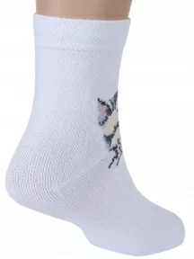 Детские носки "Красная ветка", С-559, БЕЛЫЕ