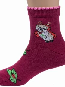 Детские носки LORENZline, Л76, БОРДОВЫЕ