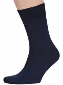 Набор из 10 пар мужских носков "Бизнес" (RuSocks / Орудьевский трикотаж), РуС-10, темно-синие