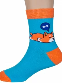 Детские носки "Борисоглебский трикотаж", 8С913, БИРЮЗОВЫЕ