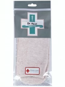 Женские медицинские носки Dr. Feet (PINGONS), 15DF8, БЕЖЕВЫЕ