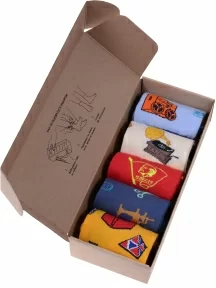 Набор из 5 пар мужских носков MSCLUB №М5564, ВИ5-НМ5564, микс 2