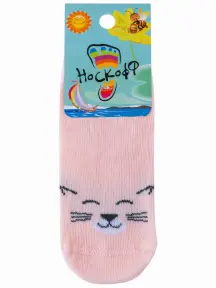 Комплект из 3 пар детских носков Носкофф (АЛСУ) рис. 3953, АБРИКОСОВЫЕ (3-НД1у)