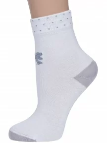 Детские носки LORENZline, Л77, БЕЛЫЕ с серым