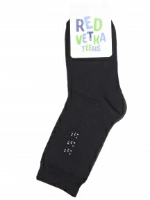 Детские махровые носки "Красная ветка", С-646, ЧЕРНЫЕ