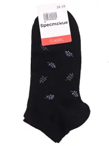 Женские носки Брестские (БЧК) рис. 658, ЧЕРНЫЕ (14с1101)