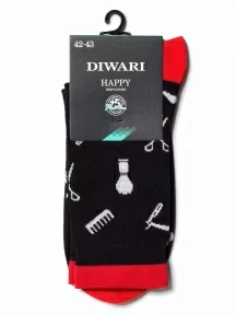 Мужские носки DiWaRi, 17С-151СП, рис. 132, ЧЕРНЫЕ
