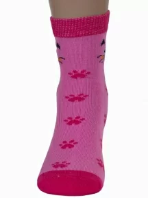 Детские носки "Алена", 08д8, ЯРКО-РОЗОВЫЕ