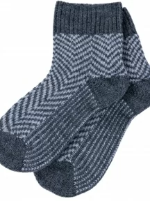 Детские полушерстяные носки RuSocks (Орудьевский трикотаж), Д-382, ТЕМНО-СЕРЫЕ с белым, рис. 0