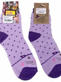 Детские махровые носки Альтаир, С112, СИРЕНЕВО-ФИОЛЕТОВЫЕ