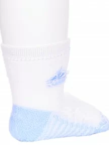 Детские махровые носки LORENZline, Л82, БЕЛО-ГОЛУБЫЕ
