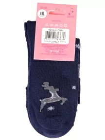 Детские махровые носки LORENZline, П4М, ТЕМНО-СИНИЕ