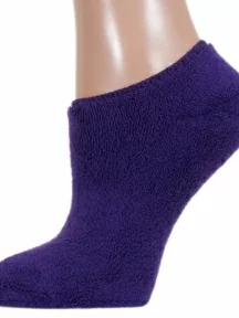 Женские короткие махровые носки ХОХ, GZ-3R9, ФИОЛЕТОВЫЕ