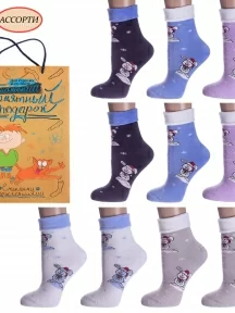 Набор для мальчиков из 10 пар махровых носков LORENZline, Л78-10, микс 1