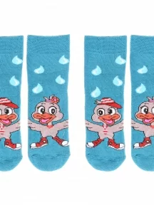 Комплект из 2 пар детских махровых носков Брестские (БЧК), 2-14С3060, рис. 255, МОРСКАЯ ВОЛНА