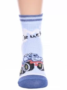 Детские носки Брестские (БЧК), 14С3081, рис. 4008, БЛЕДНО-ГОЛУБЫЕ