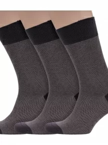 Комплект из 3 пар мужских носков Sergio Di Calze (PINGONS), 3-15SC3, КОРИЧНЕВЫЕ