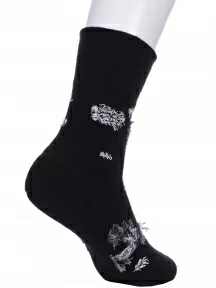 Детские махровые носки LORENZline, П4М, ЧЕРНЫЕ