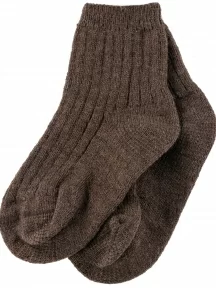Детские носки из верблюжей шерсти "Носкофф" (АЛСУ), РС126, КОРИЧНЕВЫЕ