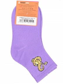 Детские спортивные носки Hobby Line, Ндх4366-03, СИРЕНЕВЫЕ