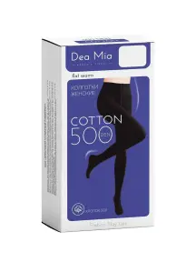 Женские колготки DEA MIA COTTON 500 (БЧК) Черный, nero (15C1465)