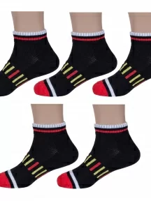 Комплект из 5 пар детских носков ХОХ, 5-SPD-15, ЧЕРНЫЕ