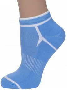 Женские носки с махровым следом LORENZline, С24М, ГОЛУБЫЕ