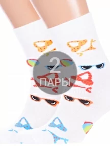 Комплект из 2 пар носков Hobby Line, 2-нус80138-2-10, БЕЛЫЕ