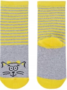 Комплект из 3 пар детских носков Альтаир, 3-С183, ЖЕЛТЫЕ