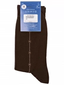 Мужские полушерстяные носки LORENZline, В11, КОРИЧНЕВЫЕ