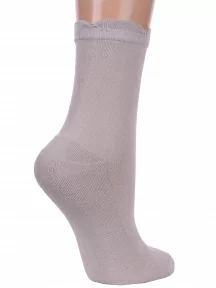 Женские бамбуковые носки с махровым следом LORENZline, Б8, СЕРЫЕ