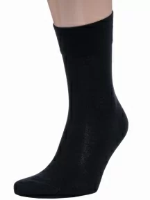 Мужские бамбуковые носки Grinston socks (PINGONS), 15D1, ЧЕРНЫЕ