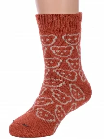 Детские теплые махровые носки Hobby Line, Ндад7621-01, КИРПИЧНЫЕ