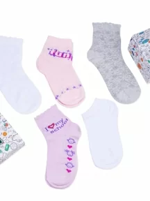 Набор из 5 пар детских носков Красная ветка, School Box #1, микс 1