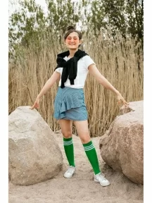 Гольфы unisex St. Friday Socks, 431-9, "Полосатая классика", ЗЕЛЕНЫЕ