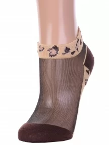 Женские носки Hobby Line, нжсту2563-6, КОРИЧНЕВЫЕ