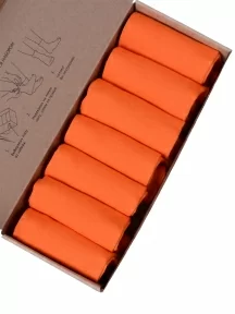 Набор из 7 пар мужских носков MSCLUB, 7-ПН-01, ОРАНЖЕВЫЕ